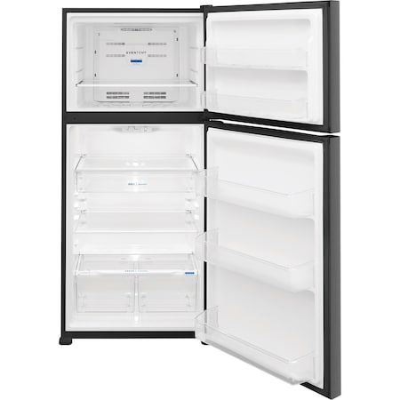 Frigidaire Frigidaire 20.0 Cu. Ft. Top Mount No-frost Top Freezer Refrigerator in Black Stainless Steel FFTR2045VD